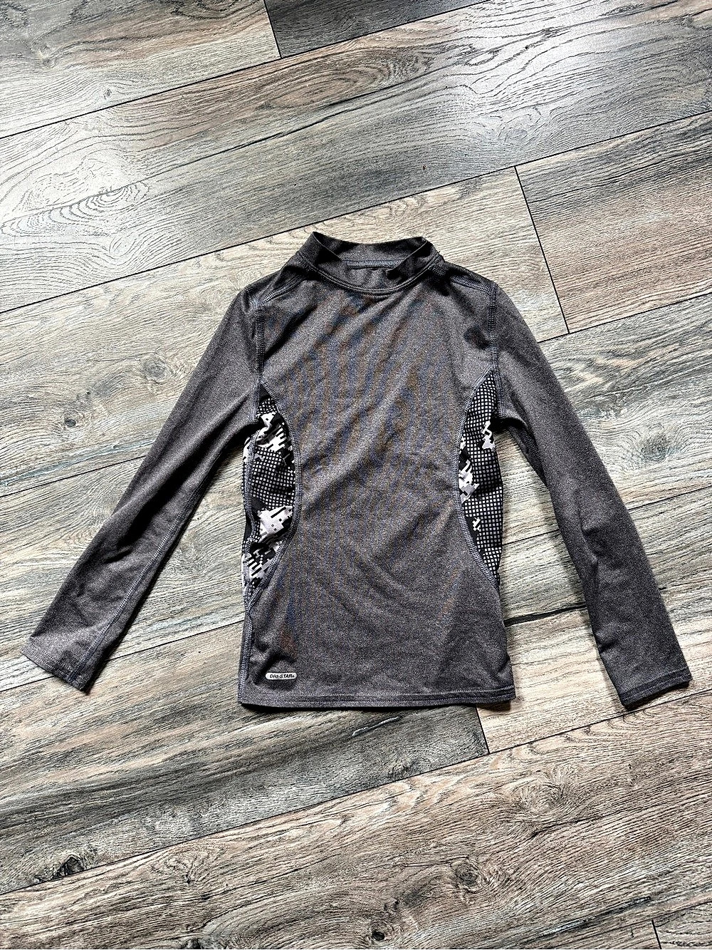 Alpinestars Tech Layer Long Sleeve Gray Athletic Shirt kids small size 5